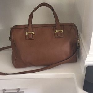 Coach brown leather satchel